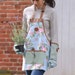 Personalised Gardening Apron - garden gift- floral apron- gardening gift for her- garden gift-customised garden,gardenware -pretty gloves