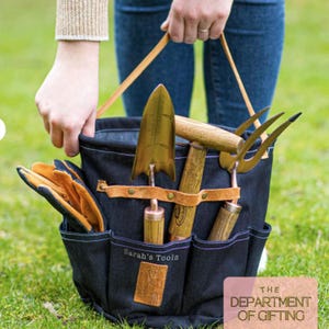 Bolsa de herramientas de jardinería de mezclilla personalizada: regalo para jardineros