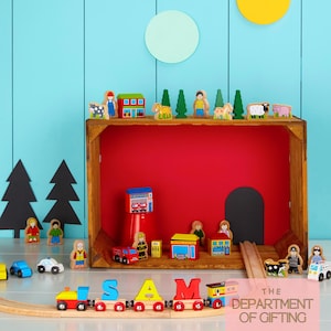 Wooden Train Set Extras: Track, Bridge, Figures- Add ons to our train sets