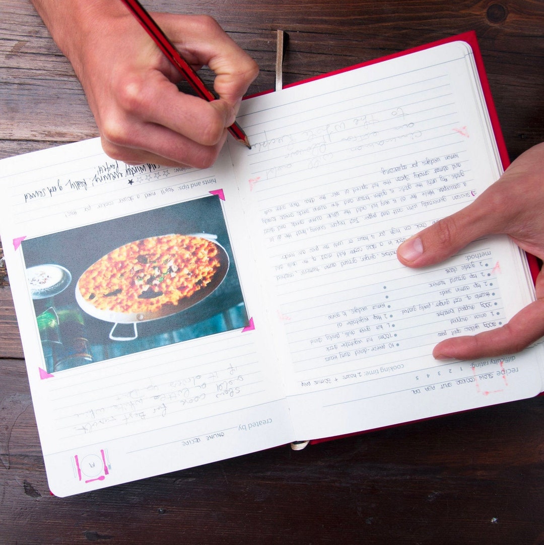 Personalised My Family Cookbook Keepsake Gift Customised Cooking