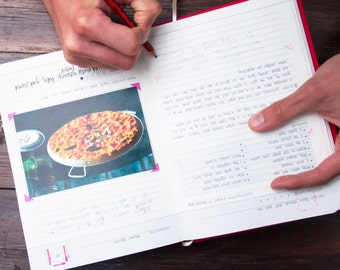 Personalised My Family Cookbook- keepsake gift- customised cooking notebook- recipe book- keepsake cooking journal