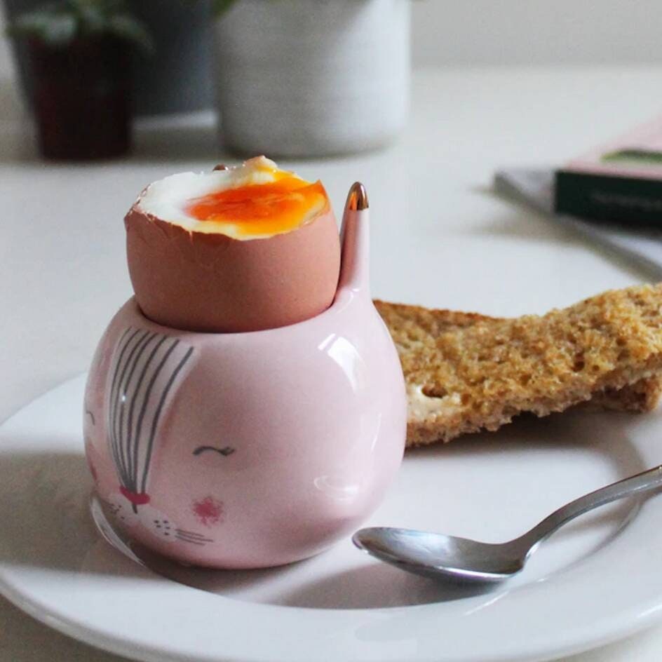 Pink Rabbit Cup Pink Ceramic Rabbit Egg Cup – Hand-painted Bunny Breakfast Dish - Etsy