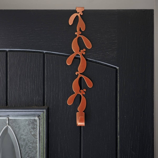 Handmade Mistletoe Wreath Hanger, Exclusive design , Hook over the door , Christmas Wreath Hanger- Hand foraged