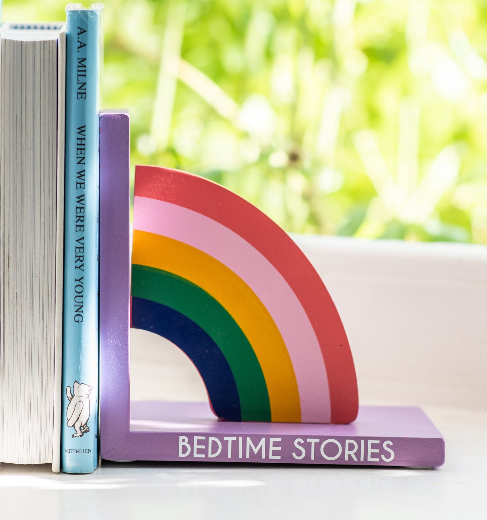 Personalised Nursery Bookends New Baby Bookends RAINBOW Etsy