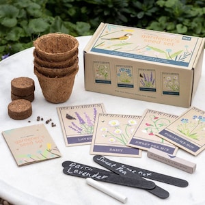 Set di semi in scatola regalo per giardinieri, regalo per coltivare i tuoi fiori, regalo di compleanno, giardinaggio, pianta un fiore, giardino al coperto, regalo personalizzato