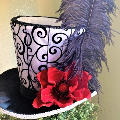 Christmas Tree Topper Top Hat Centerpiece Etsy