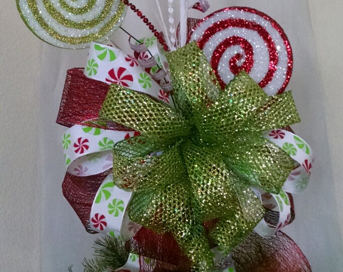 Extra Large Tree Topper Christmas Tree Topper Bow Etsy