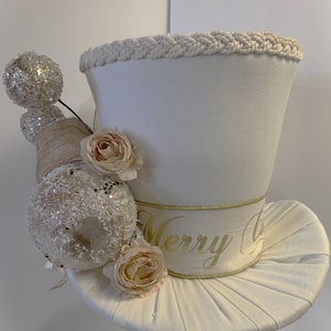 Ivory & Gold Santa Tree Topper