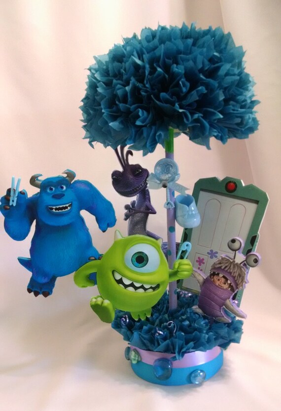 Monsters Inc Centerpiece Baby Shower Centerpiece Baby Boy Etsy