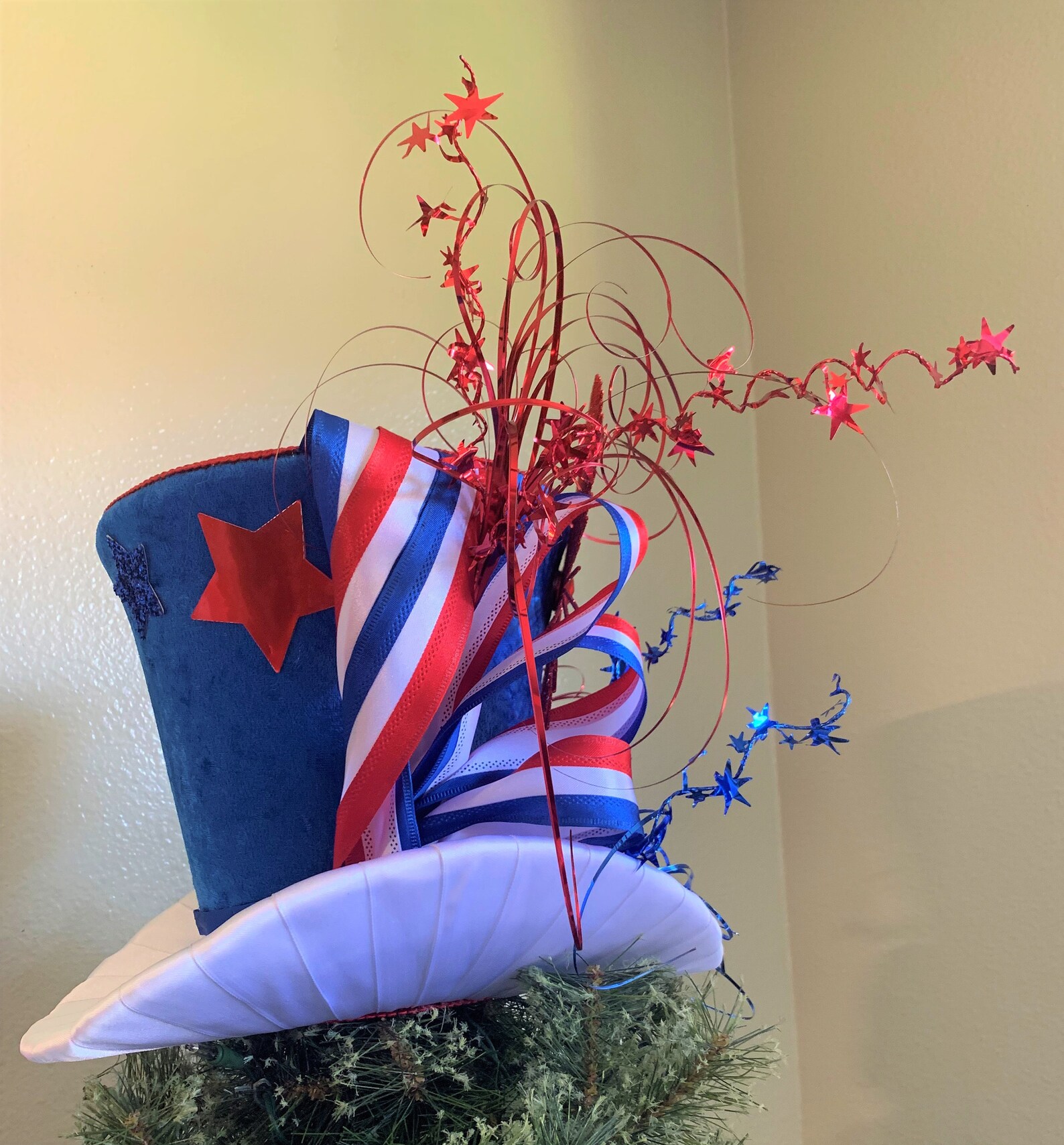 4th of July Patriotic Top Hat Decoration 4th of July Top Hat - Etsy
