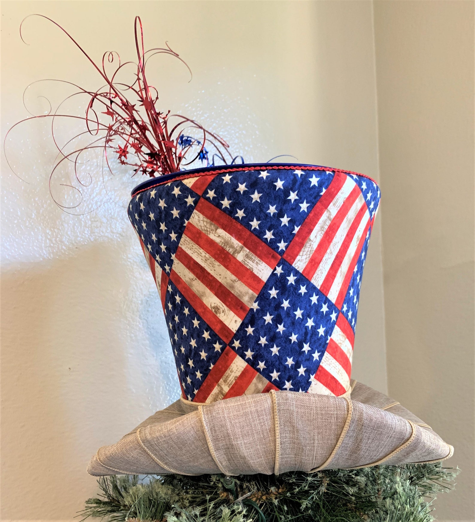 Patriotic Top Hat 4th of July Decoration Fourth of July - Etsy