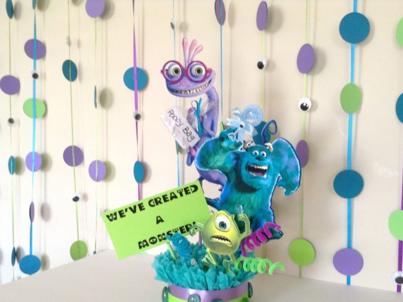 Monster S Inc Baby Shower Party Monsters Backdrop