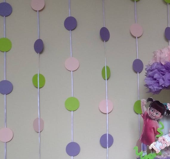 Large Garland Monster S Inc Baby Shower Garland Etsy