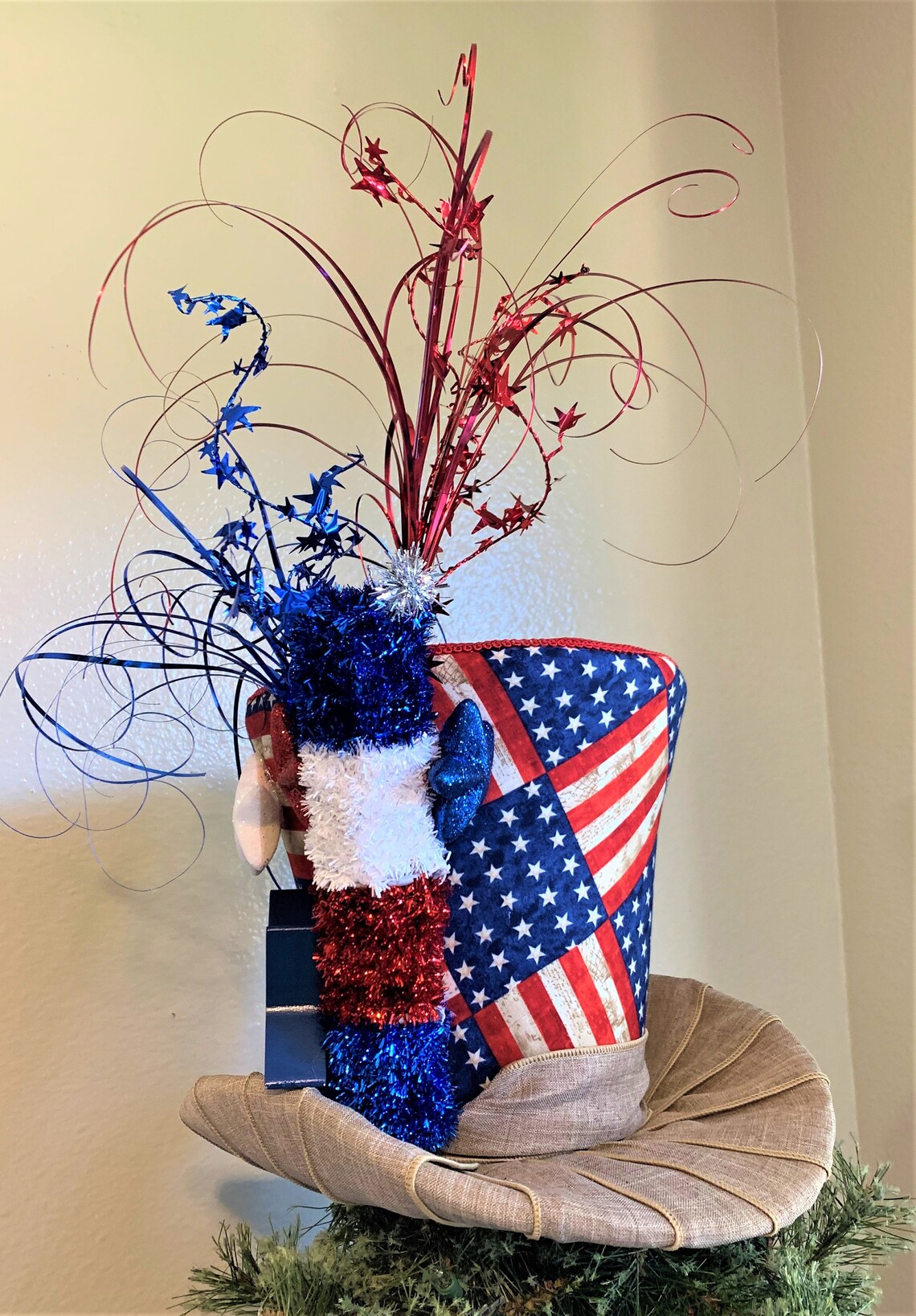 Patriotic Top Hat 4th of July Decoration Fourth of July - Etsy