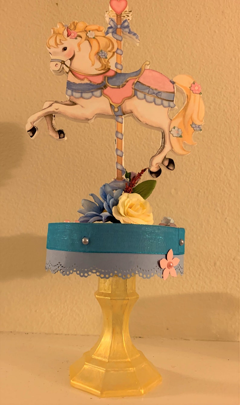 Party Decoration Carousel Party Decoration Carousel Horse Carousel Carousel Centerpiece Baby Shower Centerpiece