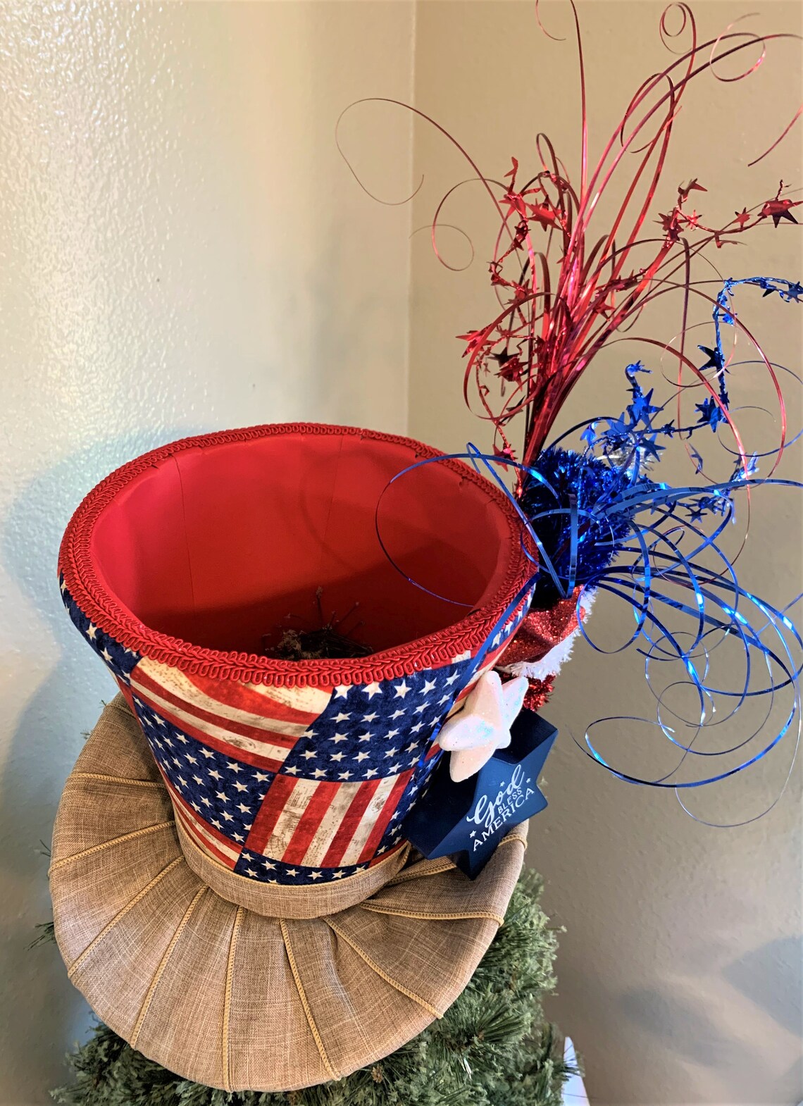 Patriotic Top Hat 4th of July Decoration Fourth of July - Etsy