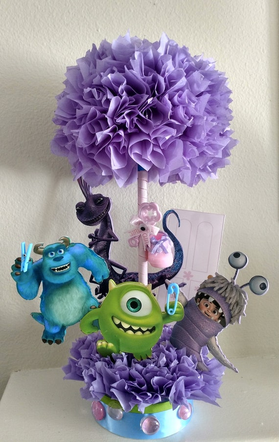 monsters inc baby shower centerpieces