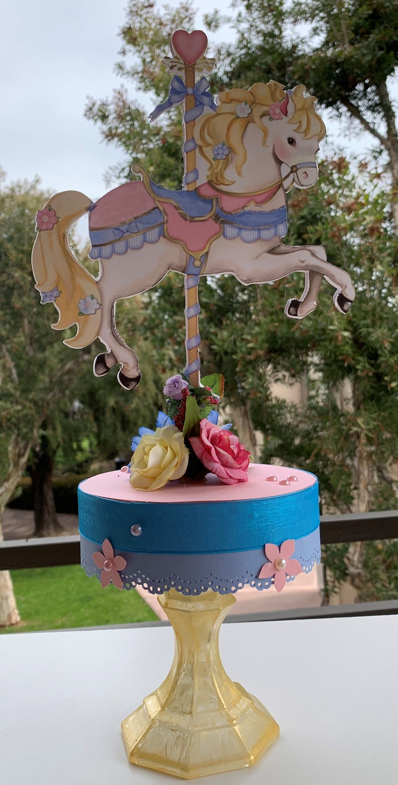 Party Decoration Carousel Party Decoration Carousel Horse Carousel Carousel Centerpiece Baby Shower Centerpiece