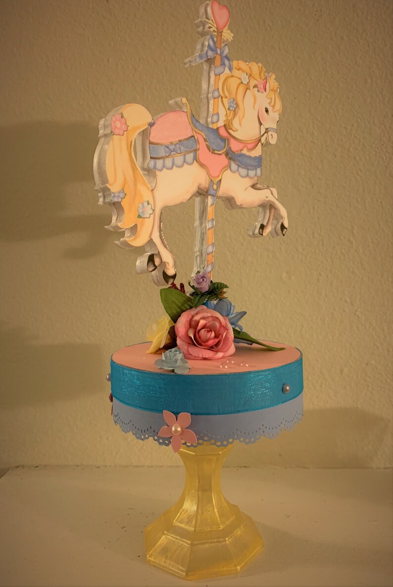 Party Decoration Carousel Party Decoration Carousel Horse Carousel Carousel Centerpiece Baby Shower Centerpiece