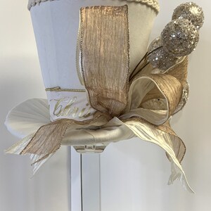 Ivory & Gold Santa Tree Topper main image 1