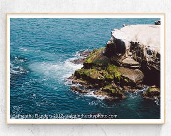 Aerial Beach Photography, San Diego Art, California Beach Photography, La Jolla Art, California Photography, Surf Photography, Beach Print