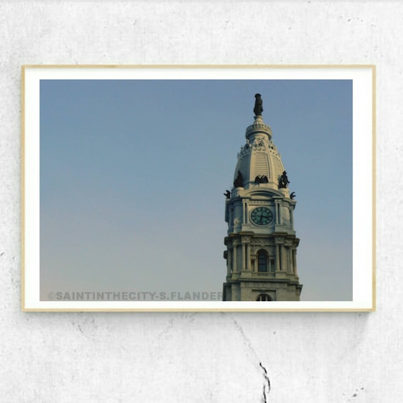 Philadelphia Skyline, Philadelphia City Hall, Philadelphia Photography, Philadelphia Wall Art, Philadelphia Skyline Photo, William Penn