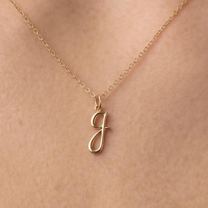 14k or 10k Yellow Gold Solid Lowercase Tiny Initial Charm Pendant - Various Letters - 14K Yellow Gold Charm - Polished Finish Charm