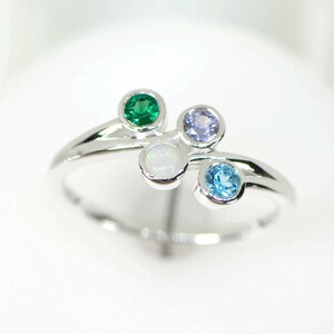 Bezel set outlet mothers ring