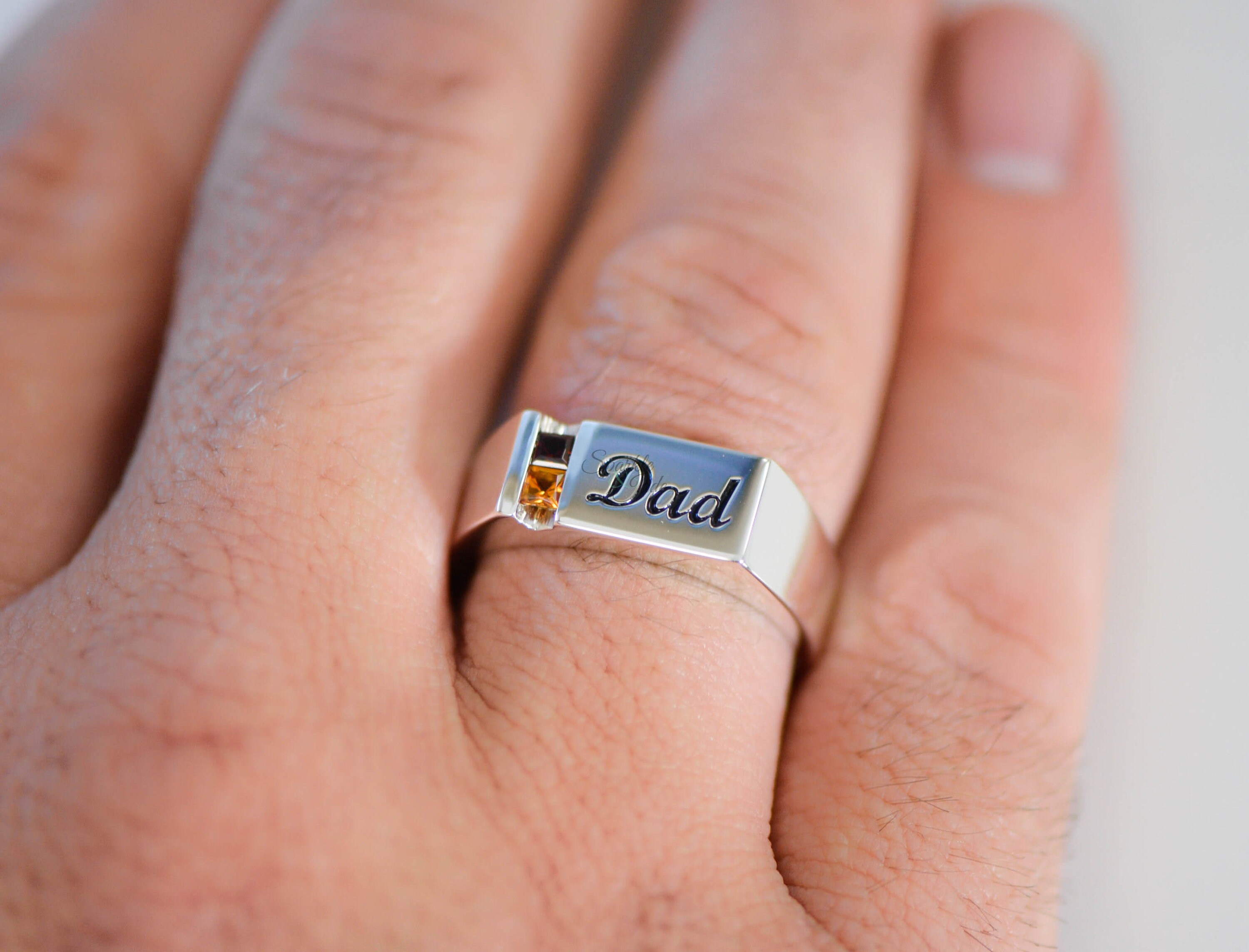 Father's ring on sale with birthstones