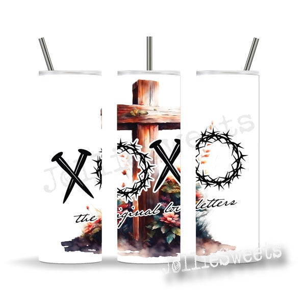 Christian Faith 20 oz Skinny Tumbler Wrap, Sublimation Design Digital Download PNG Instant DIGITAL File, The Original Love Letters Wrap