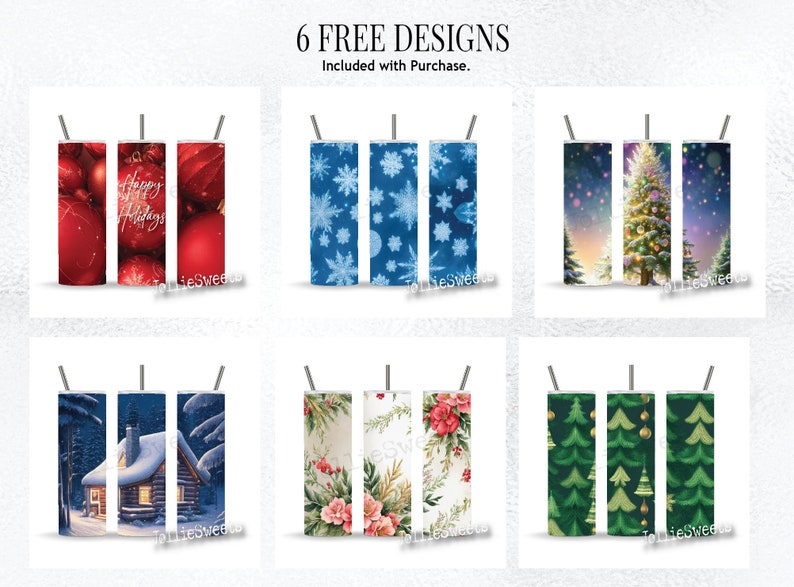 Candy Canes Doodle Pattern Wrap, Abstract Christmas 20oz Skinny Tumbler