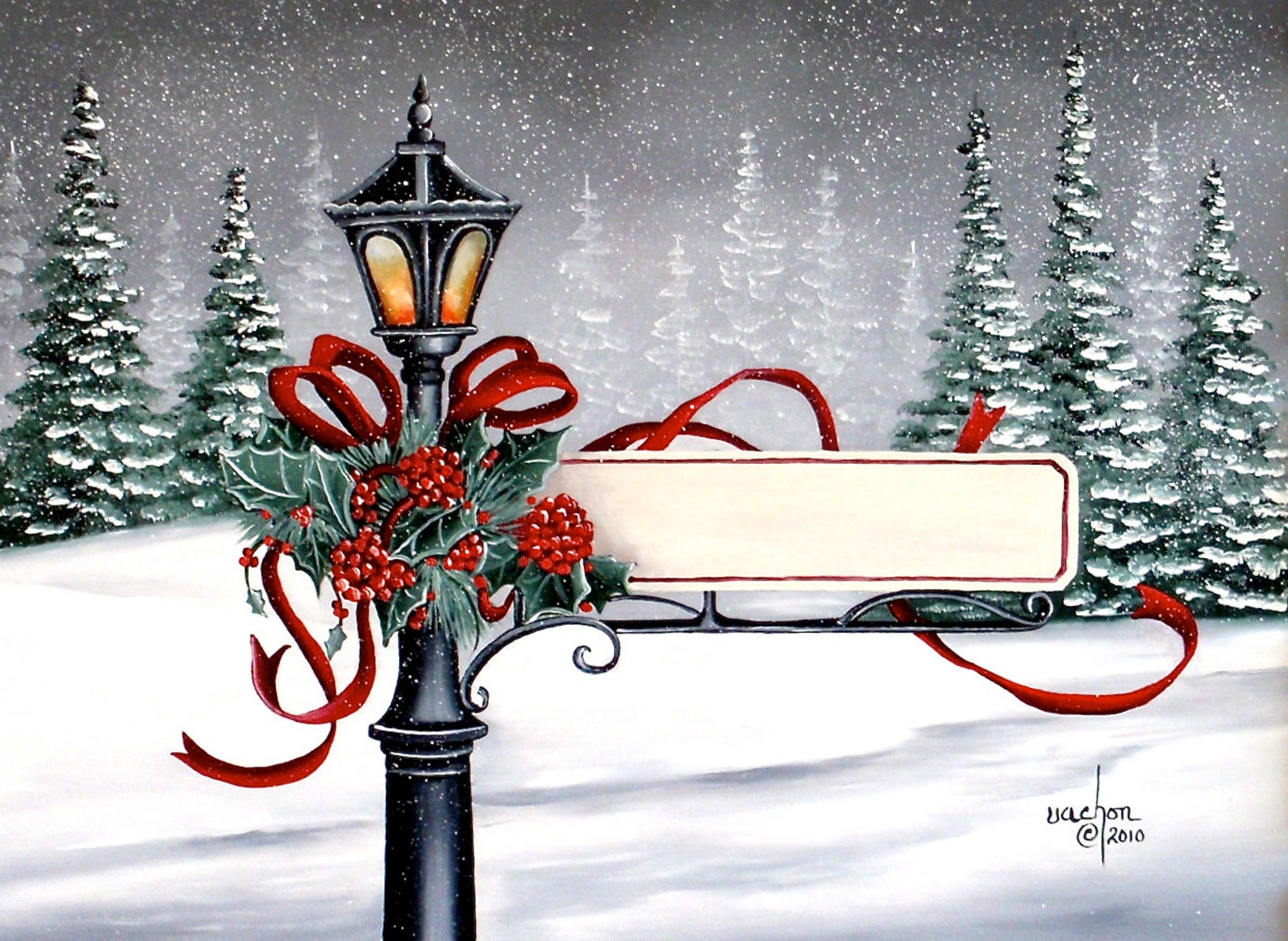 Merry Christmas.....Fine Art Print on Canvas Etsy