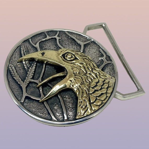 raven belt buckle