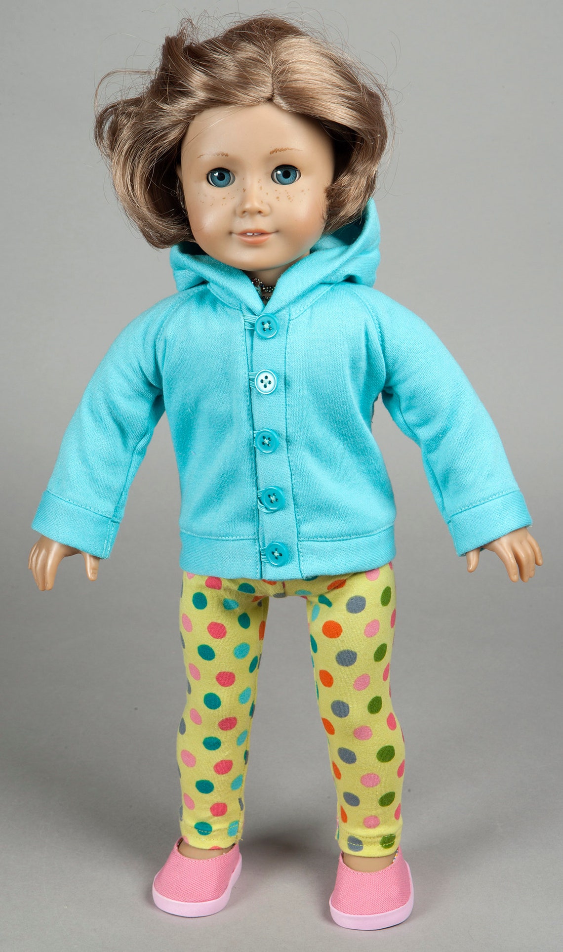 SALE Handmade Doll Clothes Dots Enough Hooded and Etsy