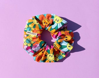 Sopo y Tahti / Smiley Scrunchie, Flower Scrunchie, Skate Surf moda rollerskate accesorios streetwear