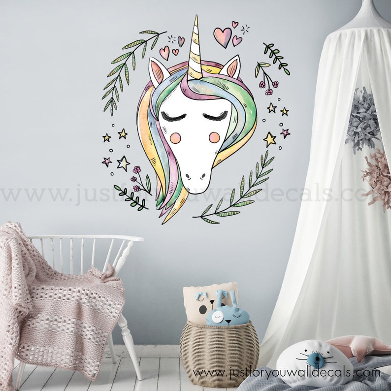 Unicorn Wall Decor Unicorn Wall Art 07-0002 Nursery Wall Decal Wall Decor Nursery Wall Decal Wall Decal Unicorn Wall Decal