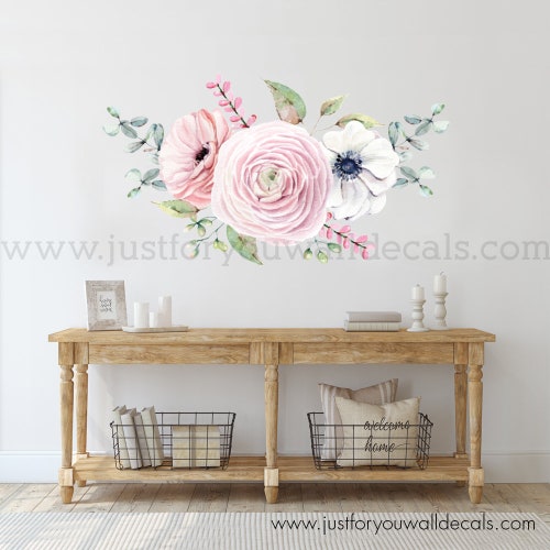 Eucalyptus Leaves Wall Decal Removable Botanical Wallpaper Etsy