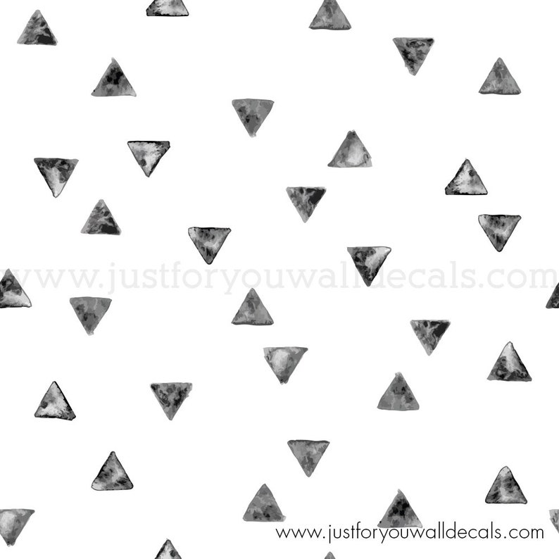 Black and White Wallpaper Kids Wallpaper Geometric Pattern Etsy Canada
