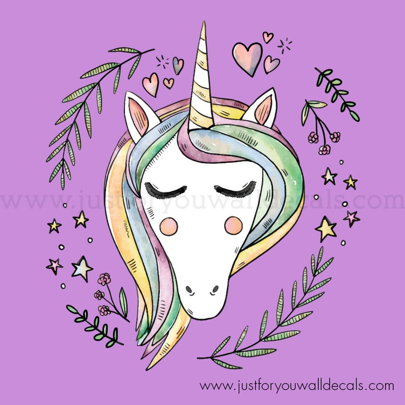 Unicorn Wall Decor Unicorn Wall Art 07-0002 Nursery Wall Decal Wall Decor Nursery Wall Decal Wall Decal Unicorn Wall Decal