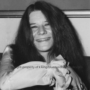 Janis Joplin, Black & White Photography, Reproduction from Original Photgraph