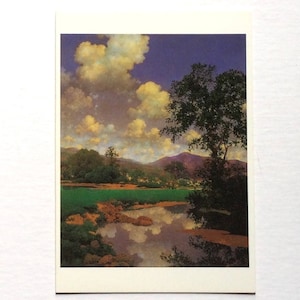Maxfield Parrish, &quot;June Skies&quot;, Vintage Blank Greeting Card, Vintage Maxfield Parrish