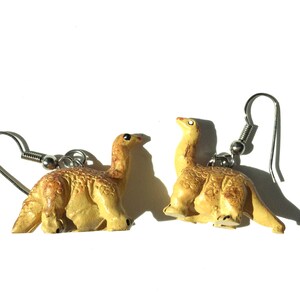 Vintage Dinosaur Earrings, Vintage Costume Jewelry
