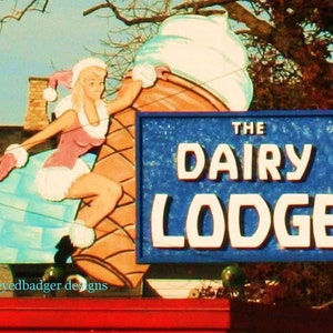 The Dairy Lodge, Traverse City Michigan Landmark, Original Photography