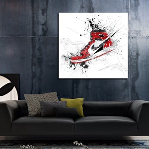 CANVAS PRINT Basketball Shoes Art Print Sports Illustration - Etsy