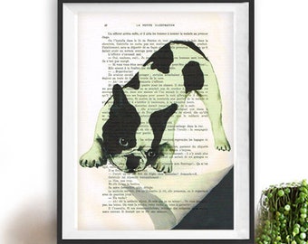 banksy art america modern art Bulldog folding paper,frenchie,art,deviant art,pop art,art attack,art deco,wall art,artist fine art