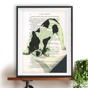 Bulldog folding paper,frenchie,art,deviant art,pop art,art attack,art deco,wall art,artist, banksy art, fine art, america modern art