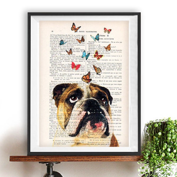 English Bulldog butterflies, bulldog art,deviant art,pop art,art attack,art deco,wall art,artist, banksy art, fine art, artwork, doodle art