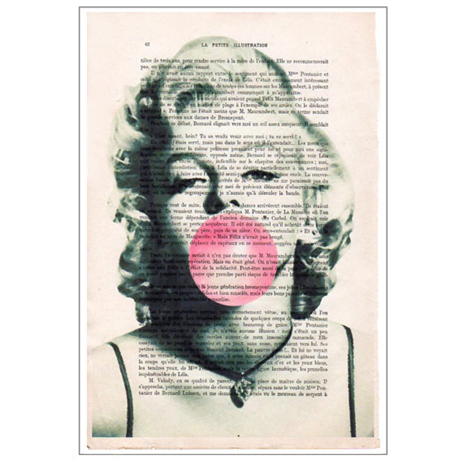 Marilyn Monroe Bubble Gum Artwork Poster this Hollywood Icon | Etsy