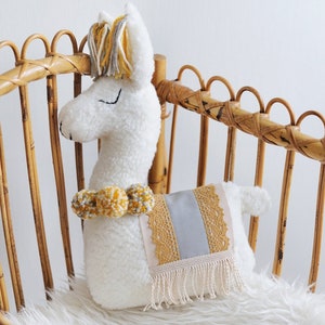 Llama Soft Toy, Llama Toy, Llama Nursery, Llama Nursery Decor, Boho Baby Room Decor, Peruvian Soft Toy, Birthday gift - MADE TO ORDER