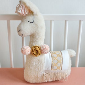 Llama Soft Toy, Llama Toy, Llama Nursery, Llama Nursery Decor, Boho Baby Room Decor, Peruvian Soft Toy, Birthday gift - MADE TO ORDER